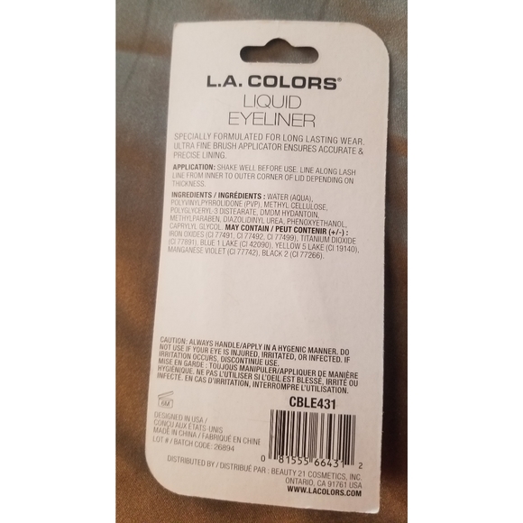 L.A. Colors Makeup La Colors Liquid Eyeliner Cble43 Poshmark